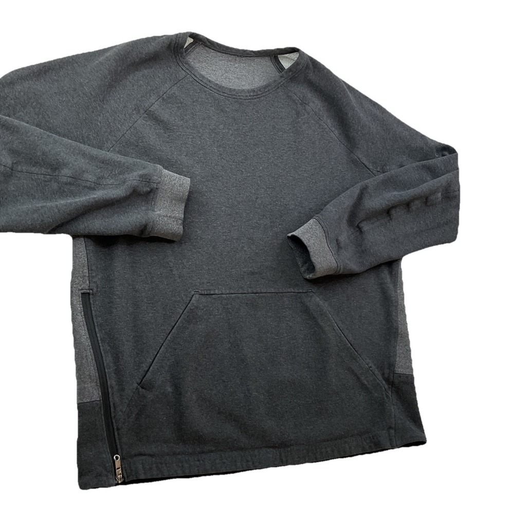 Lululemon Chamber Raglan Crewneck‎ Sweatshirt Mens XL Heathered Gray Athletic